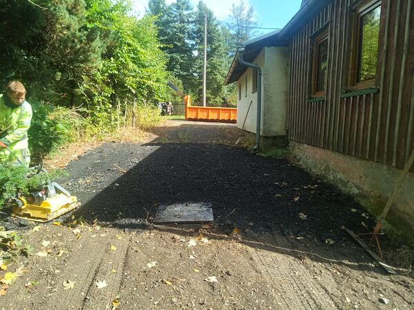 Terénní úpravy – rekreační chata Bublava