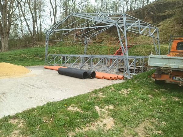 Vodovodní a&nbsp;kanalizační přípojka Amfiteátr Šabina